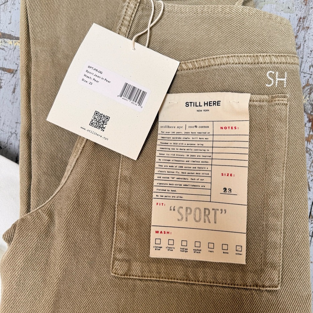 Still Here New York Sport Jean in Pear, NWT never worn. - Picture 4 of 6